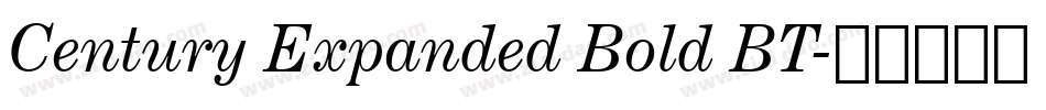 Century Expanded Bold BT字体转换